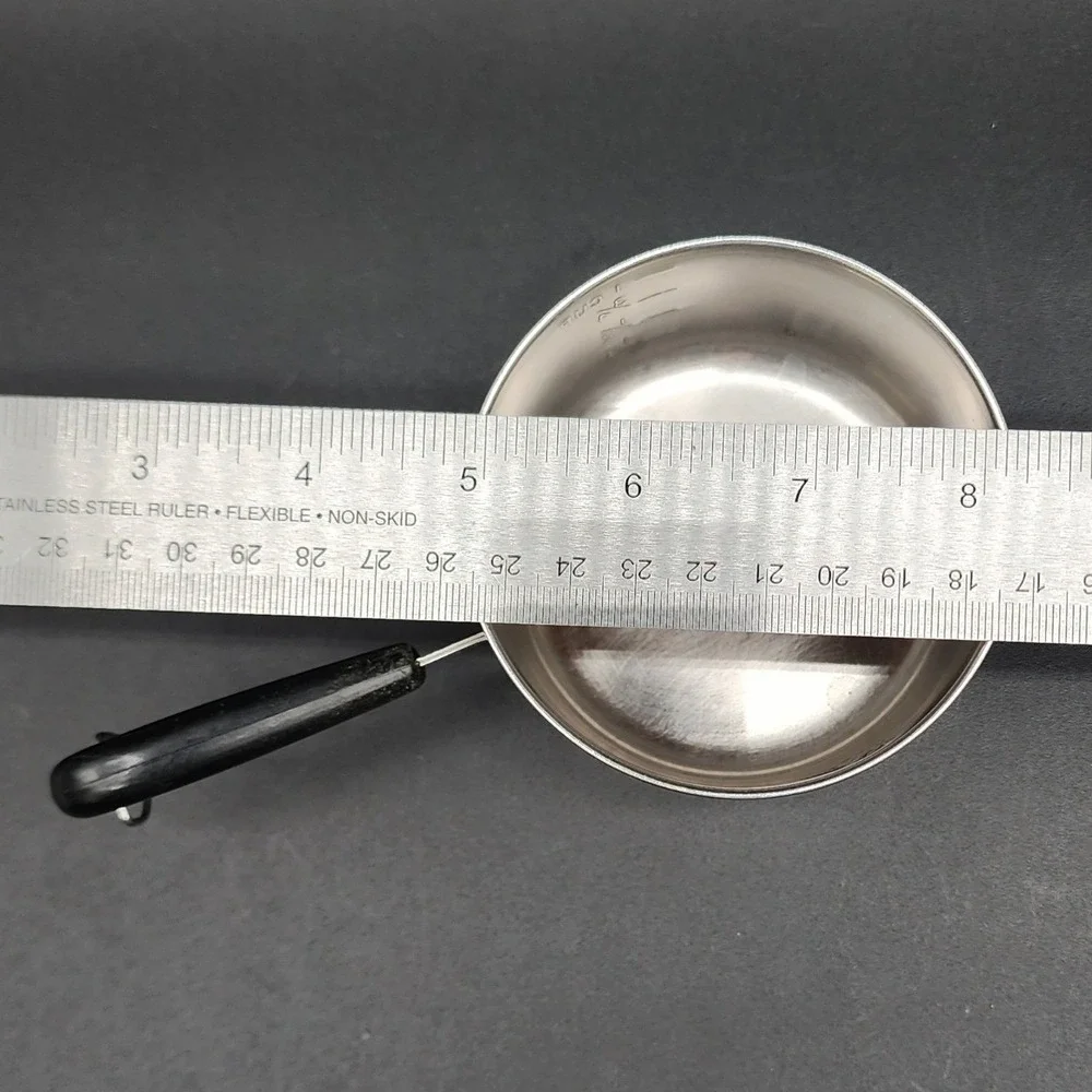 Revere Ware 1 Cup Silver Copper Bottom Mini Measuring Pot Vintage Kitchen Decor